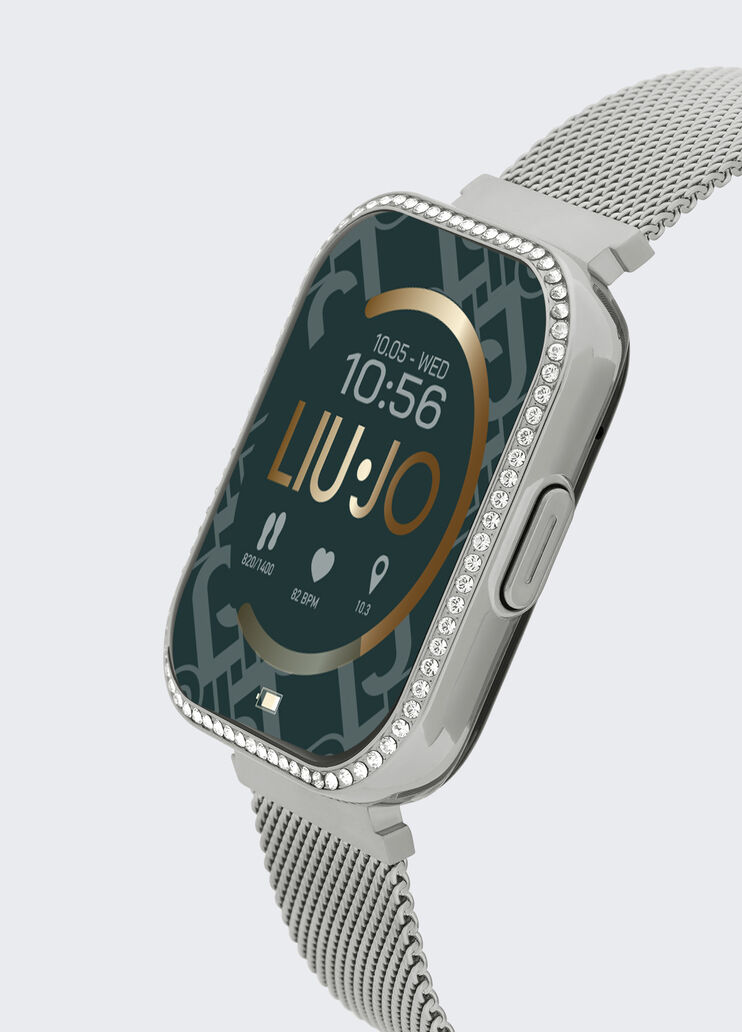 Liu Jo smartwatch with diamantés silver colour Liu Jo - large image number 3 Liu Jo smartwatch with diamantés silver colour Liu Jo - large image number 3