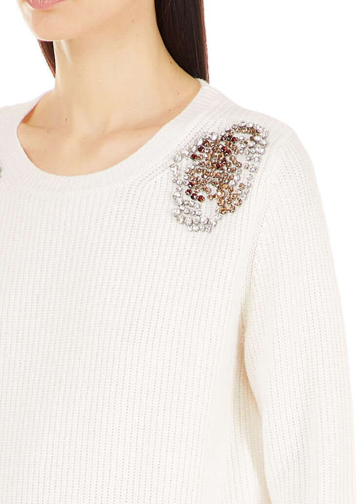 Jumper with appliqués White stars Liu Jo - large image number 2 Jumper with appliqués White stars Liu Jo - large image number 2
