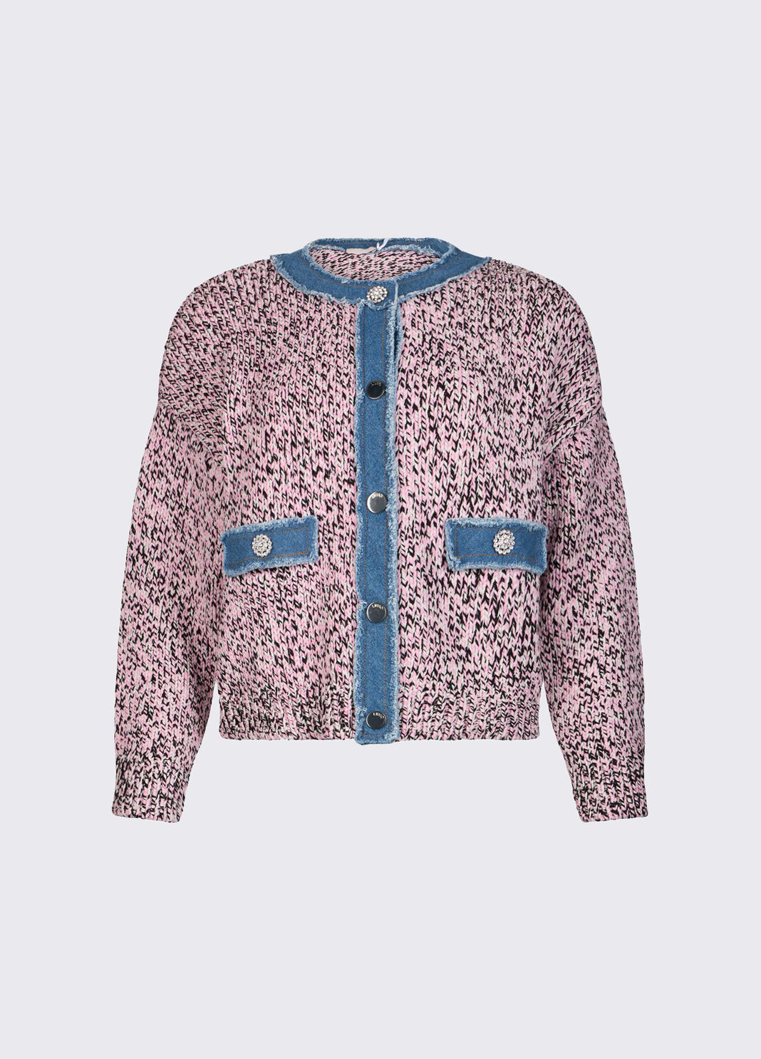 C&aacute;rdigan de moulin&eacute; con botones joya rosa Liu Jo - large image number 6