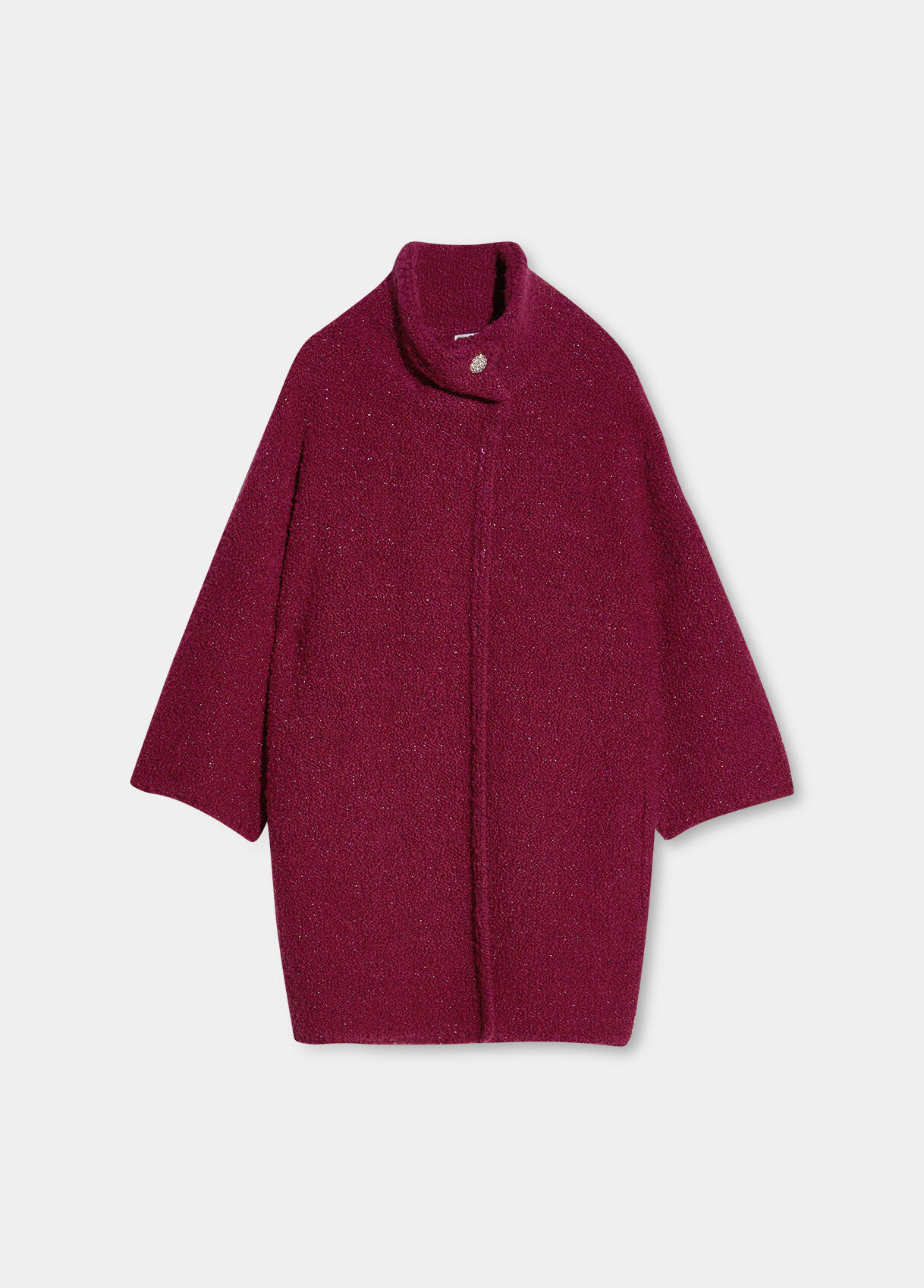 fuschia coat wool
