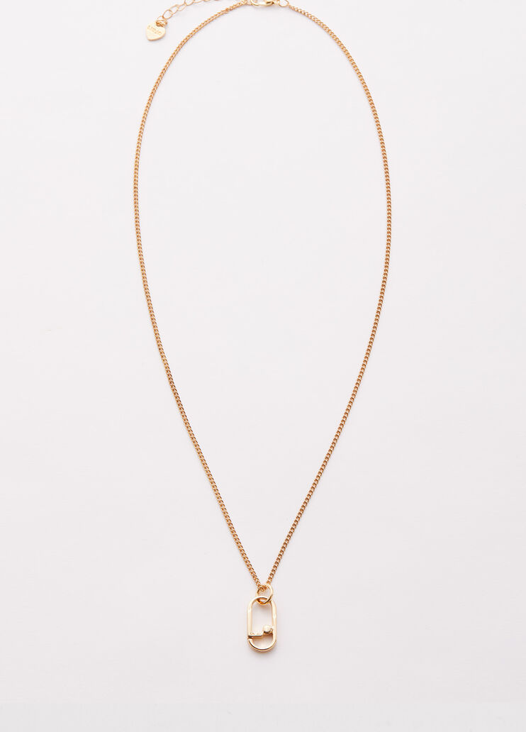 Monogram charm necklace