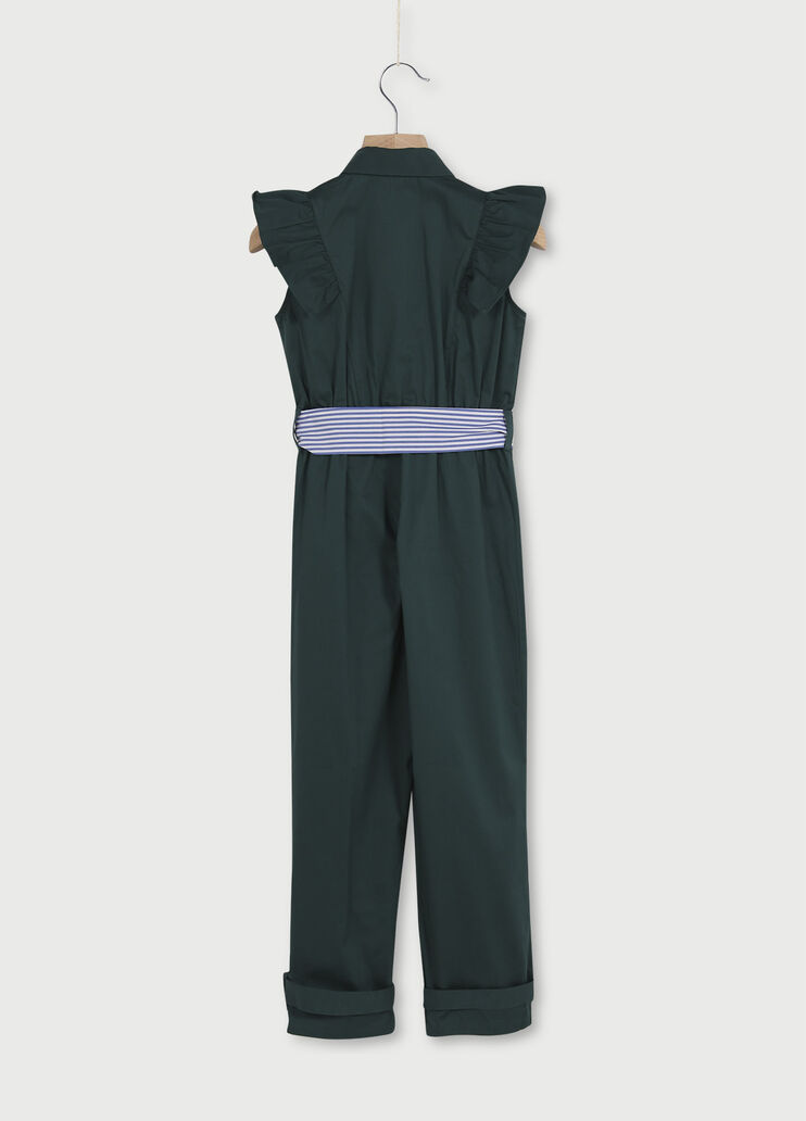 Tuta lunga con volants Verde Liu Jo - large image number 1