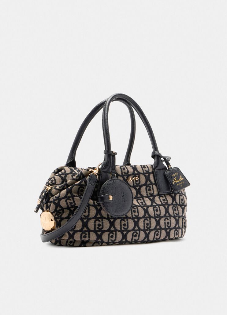 Large jacquard bag tobacco brown Liu Jo - large image number 2 Large jacquard bag tobacco brown Liu Jo - large image number 2