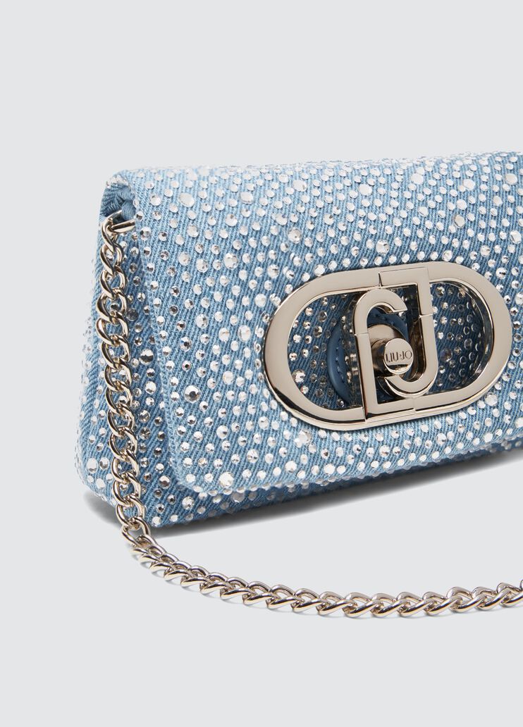Bolso mini LaPuffy de denim denim claro Liu Jo - large image number 5 Bolso mini LaPuffy de denim denim claro Liu Jo - large image number 5
