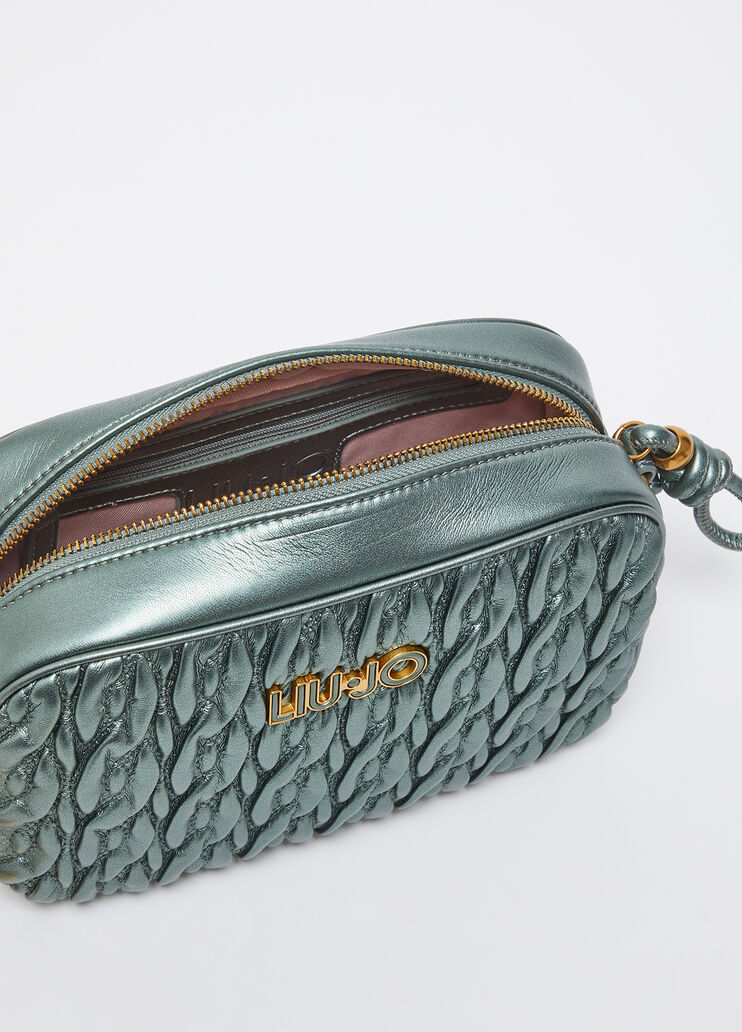 Mittelgroße Umhängetasche aus Matelassé Grün Liu Jo - large image number 3