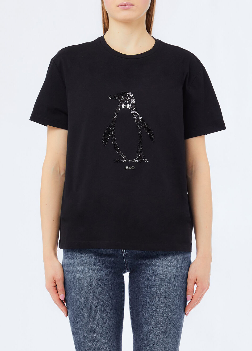 T-Shirt mit Strass Schwarz Liu Jo - large image number 0