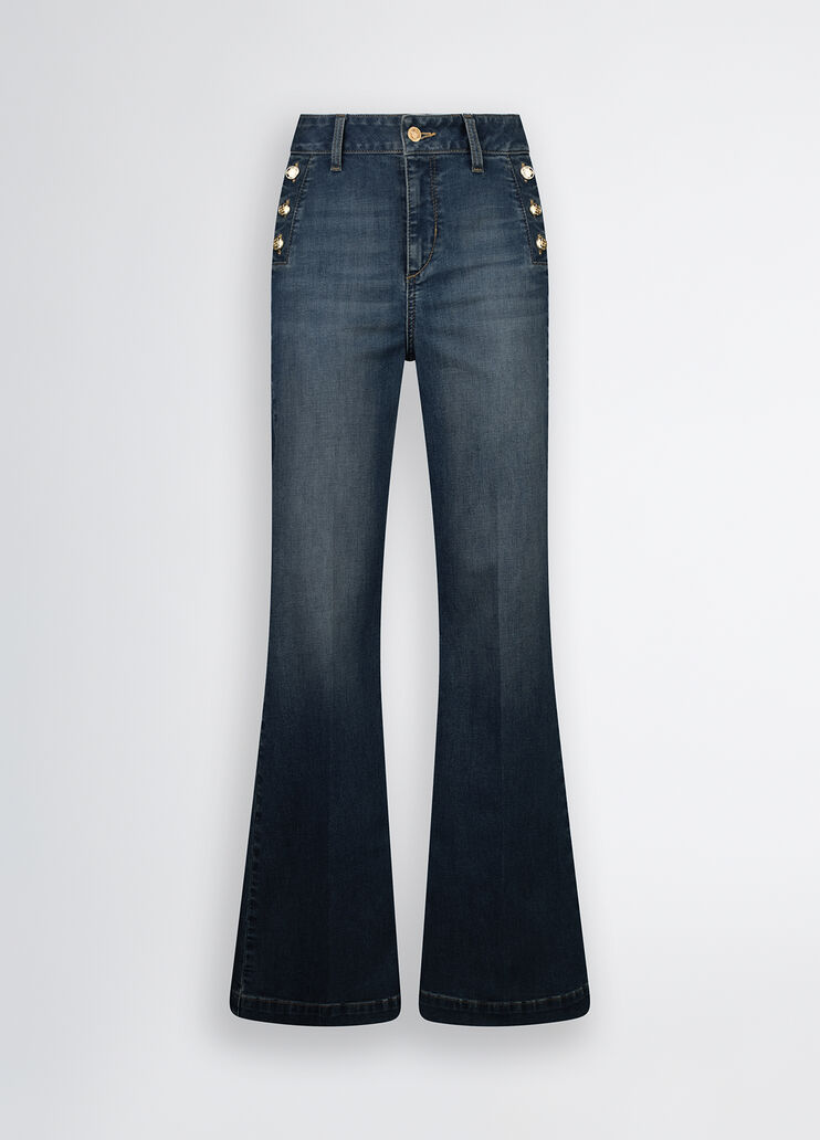 Bottom Up flared jeans blue denim Liu Jo - large image number 4 Bottom Up flared jeans blue denim Liu Jo - large image number 4