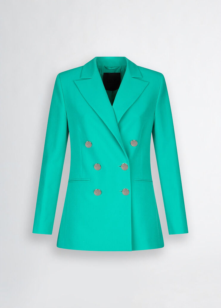 Double-breasted blazer green Liu Jo - large image number 6 Double-breasted blazer green Liu Jo - large image number 6