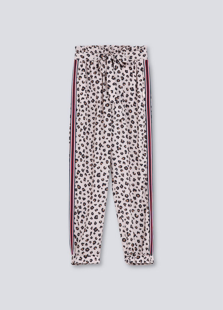 Eco-friendly animal-print trousers Dappled Liu Jo - large image number 0 Eco-friendly animal-print trousers Dappled Liu Jo - large image number 0