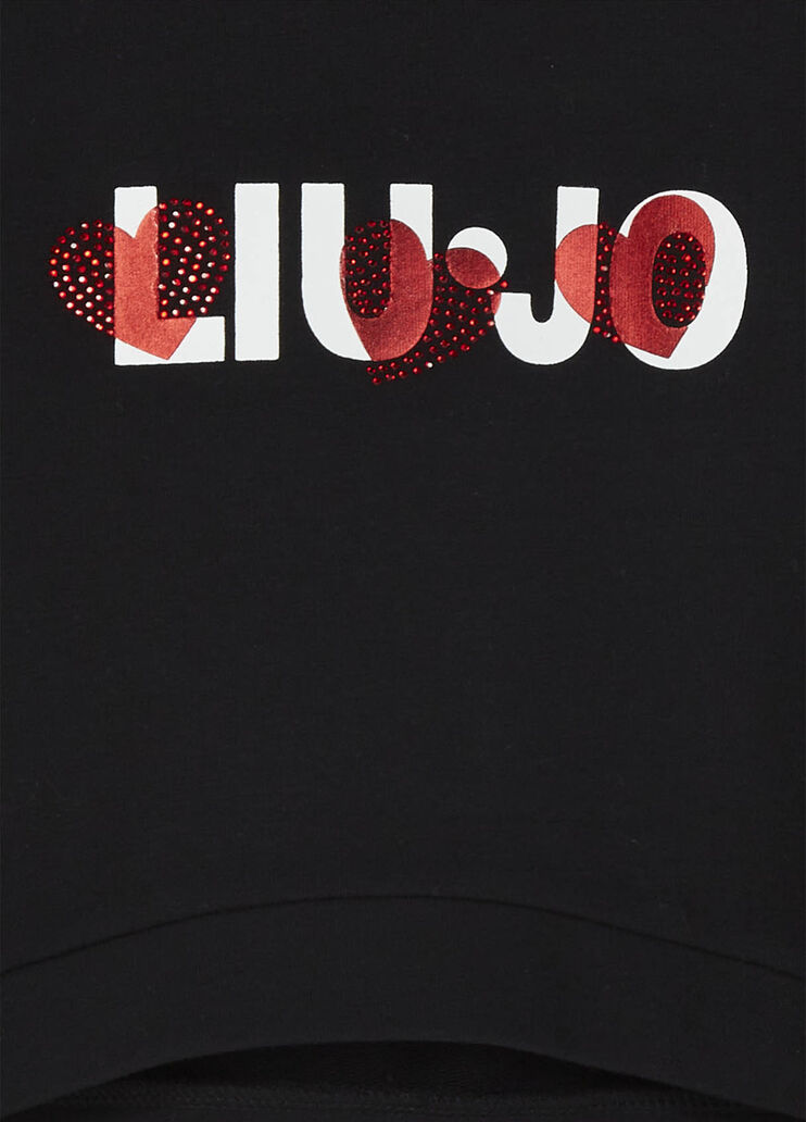Sweatshirt with logo Black Liu Jo - large image number 2