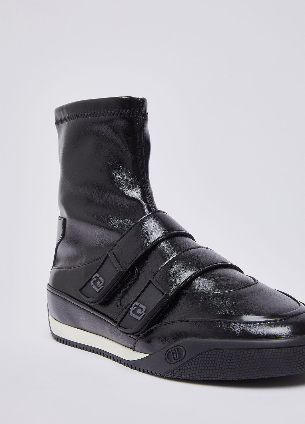 High-top sneakers with velcro black Liu Jo - large image number 5