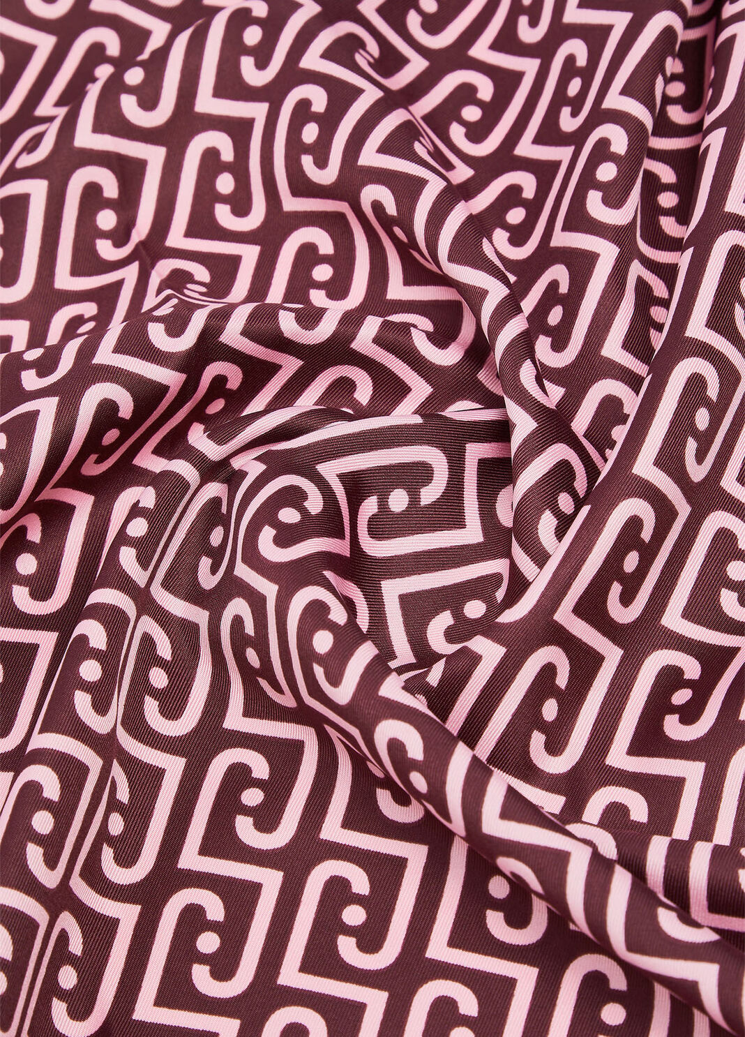 Grand Foulard avec Logo Monogramme aubergine Liu Jo - large image number 4