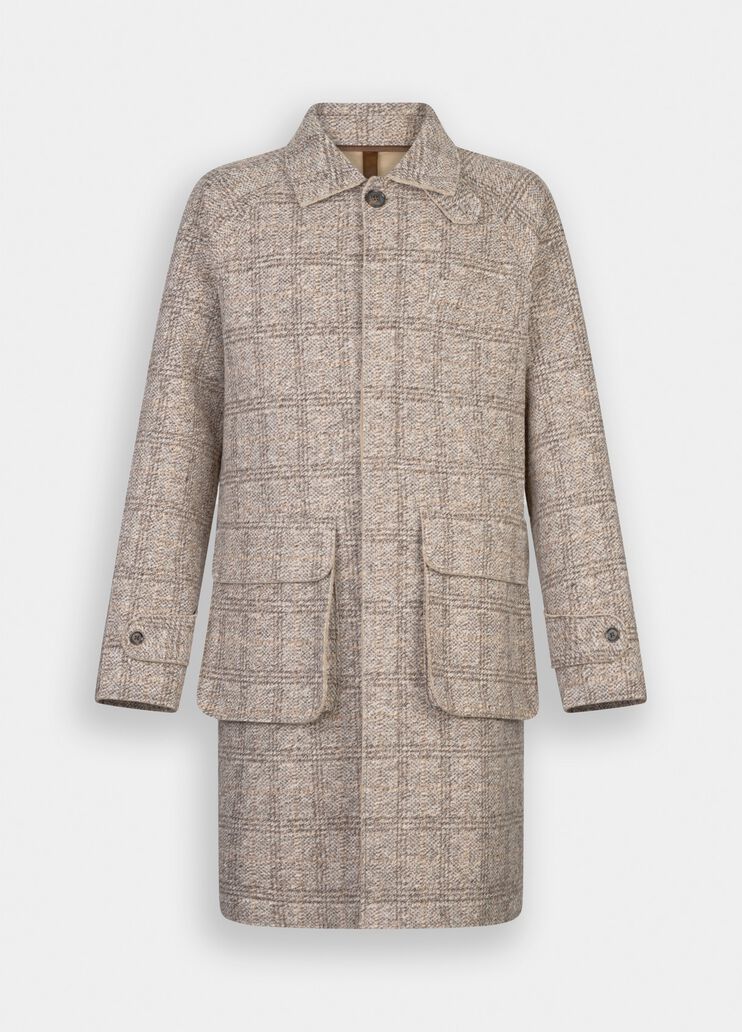 Check wool coat beige Liu Jo - large image number 6