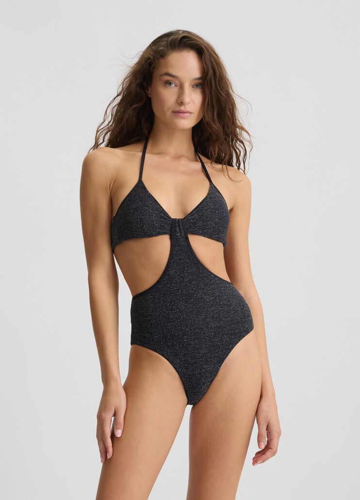 One piece swimsuit in lurex® black Liu Jo - medium One piece swimsuit in lurex® black Liu Jo - medium