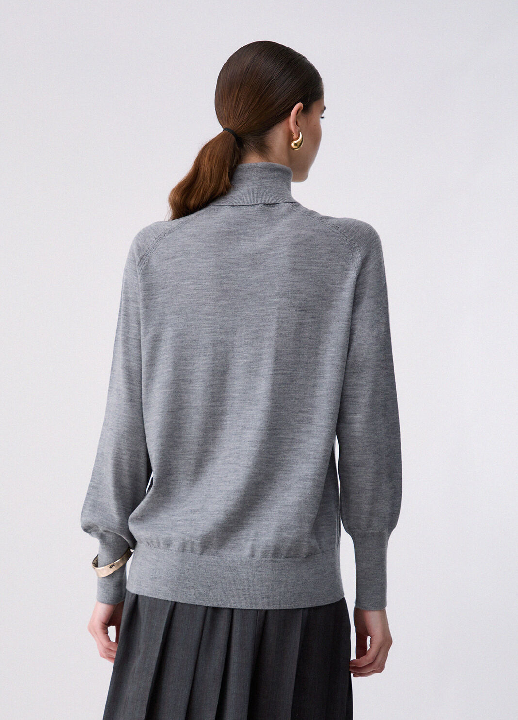 Wool Turtleneck with Bracelet grey m&eacute;lange Liu Jo - large image number 1