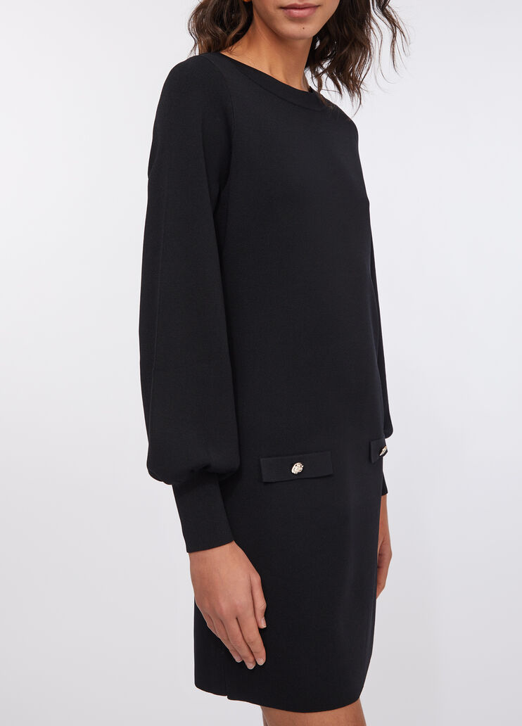 Robe en maille noir Liu Jo - large image number 4