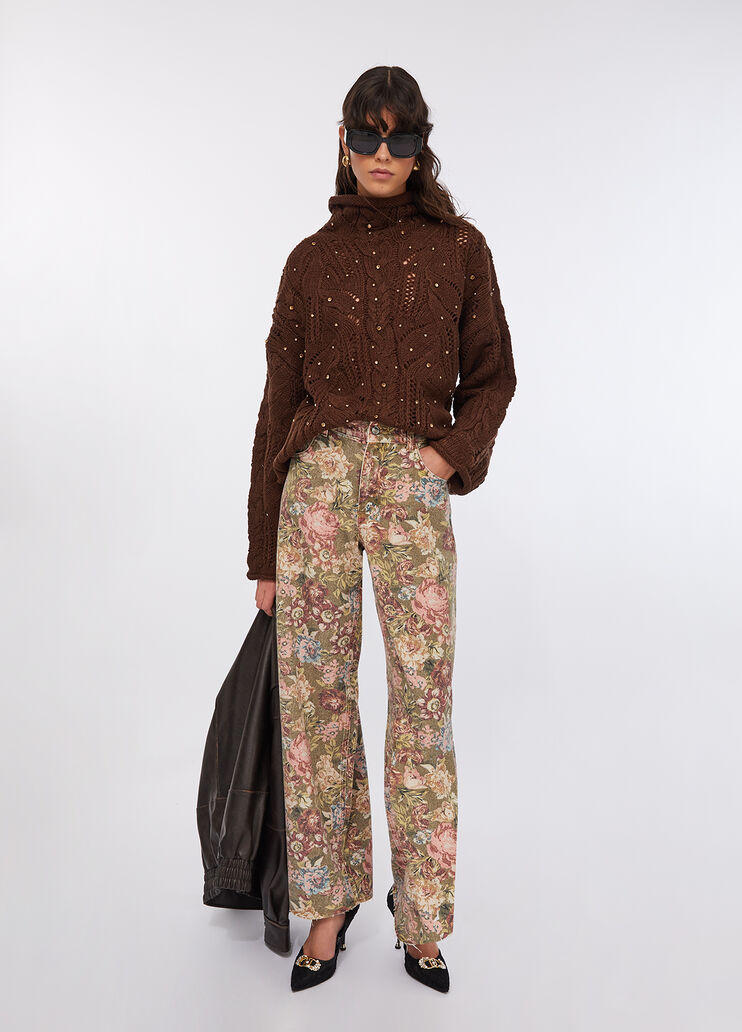 Flare-Hose mit Print Sanderson-Print Liu Jo - medium