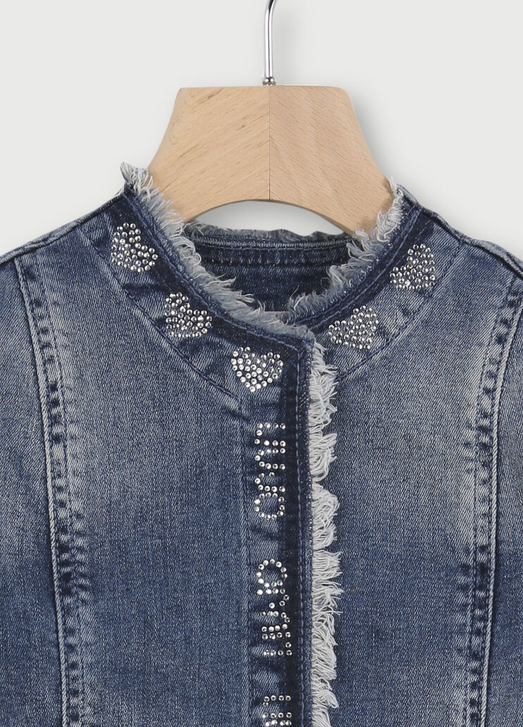 Giacca di jeans bambina Denim blu Liu Jo - large image number 2 Giacca di jeans bambina Denim blu Liu Jo - large image number 2