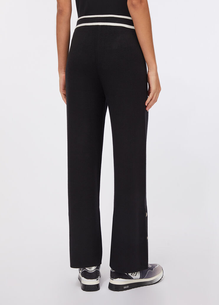 Knitted trousers black Liu Jo - large image number 1