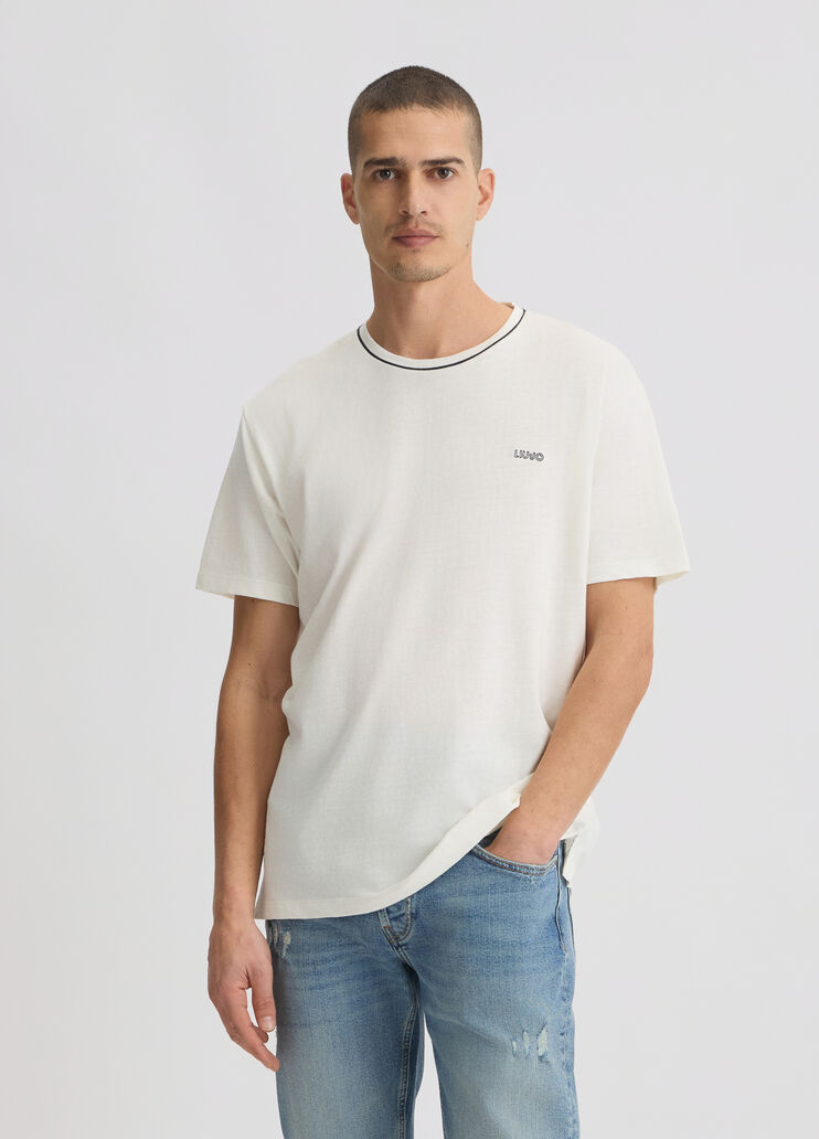 White cotton T-shirt white Liu Jo - medium White cotton T-shirt white Liu Jo - medium