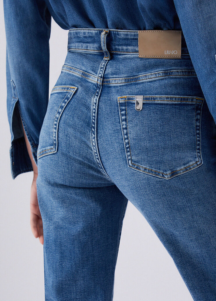 Vaqueros pitillo denim claro Liu Jo - large image number 4