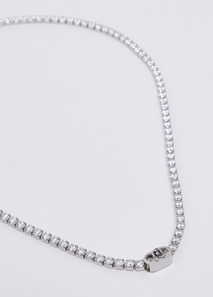 Collier en acier inoxydable avec brillants couleur argent Liu Jo - medium