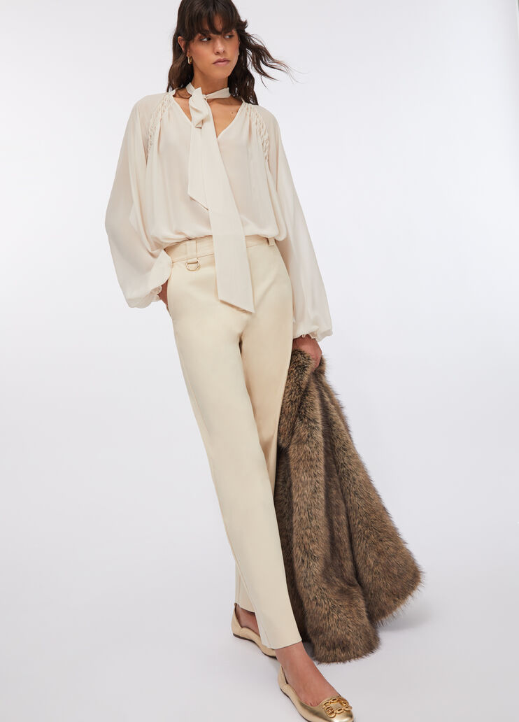 Cotton chino trousers white Liu Jo - medium