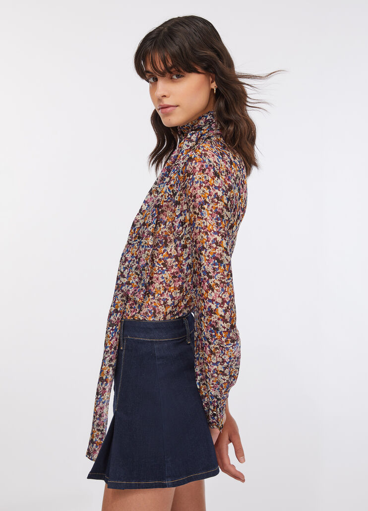 Top aus Seidenchiffon Geblümt Liu Jo - large image number 3