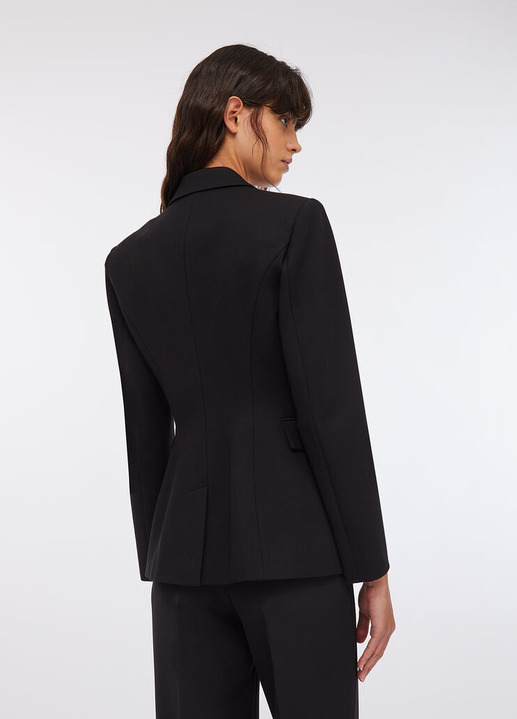 Blazer avec broche ornée de pierres noir Liu Jo - large image number 1