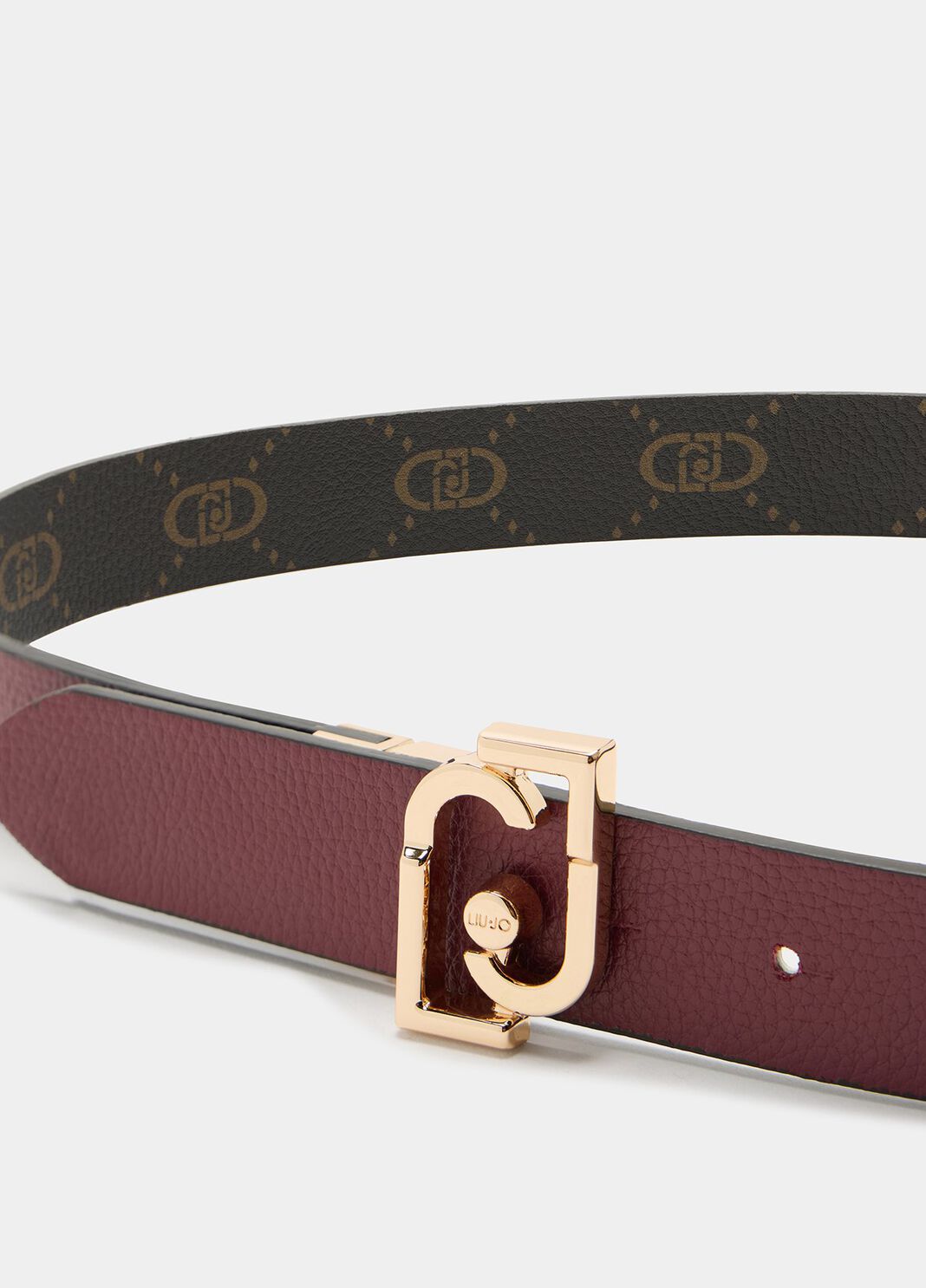 Ceinture r&eacute;versible avec logo rouge Liu Jo - large image number 2