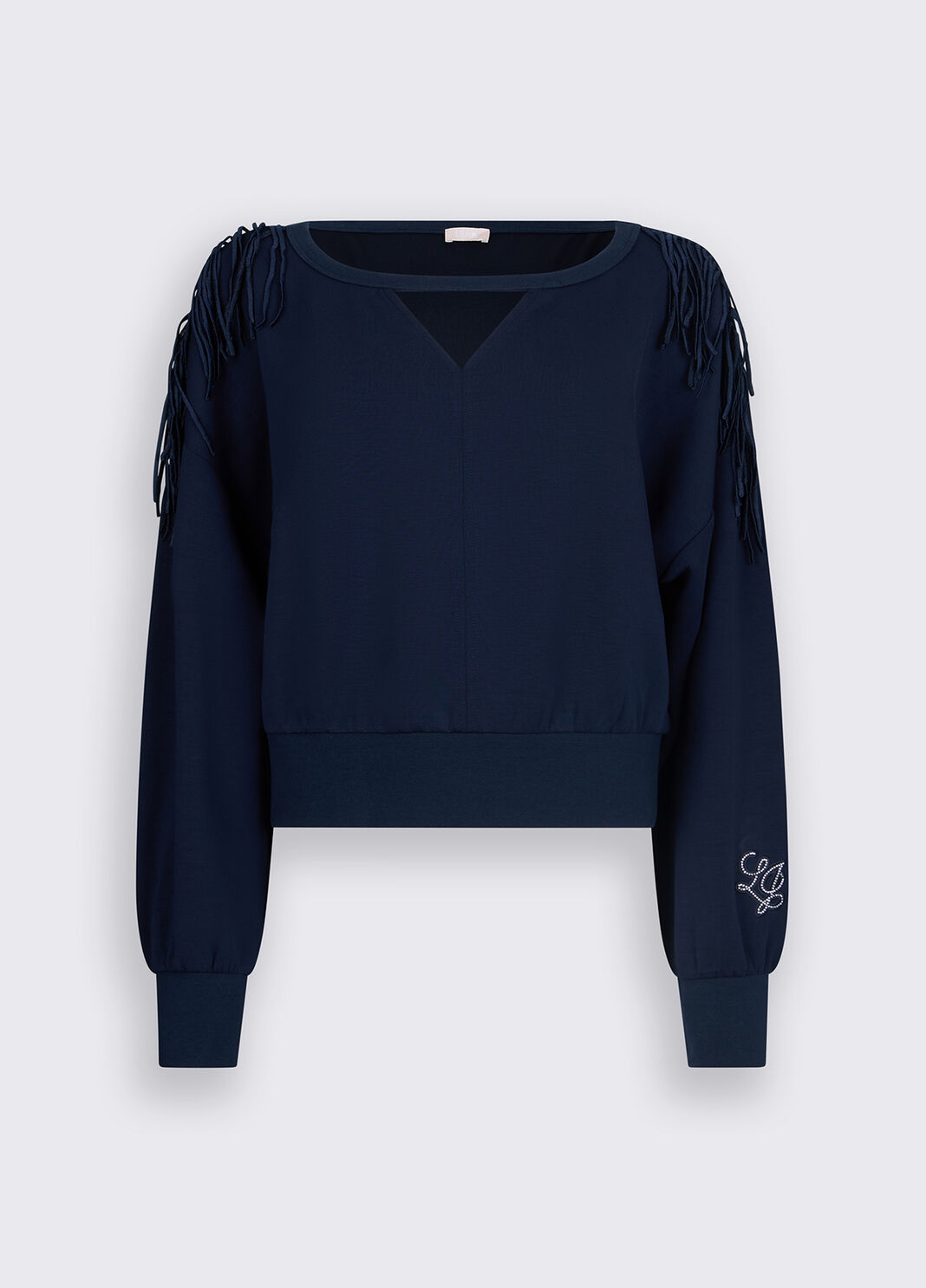 Sweatshirt with cut-outs blue Liu Jo - large image number 4