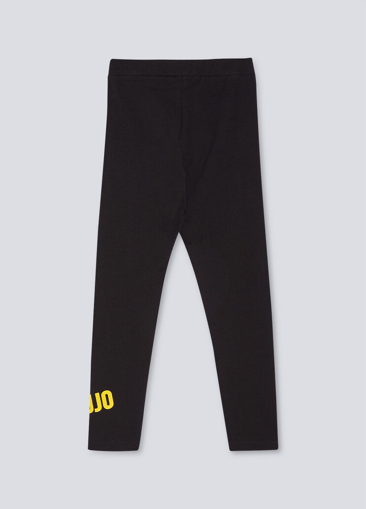 Leggings with Liu Jo logo black/yellow Liu Jo - large image number 1 Leggings with Liu Jo logo black/yellow Liu Jo - large image number 1