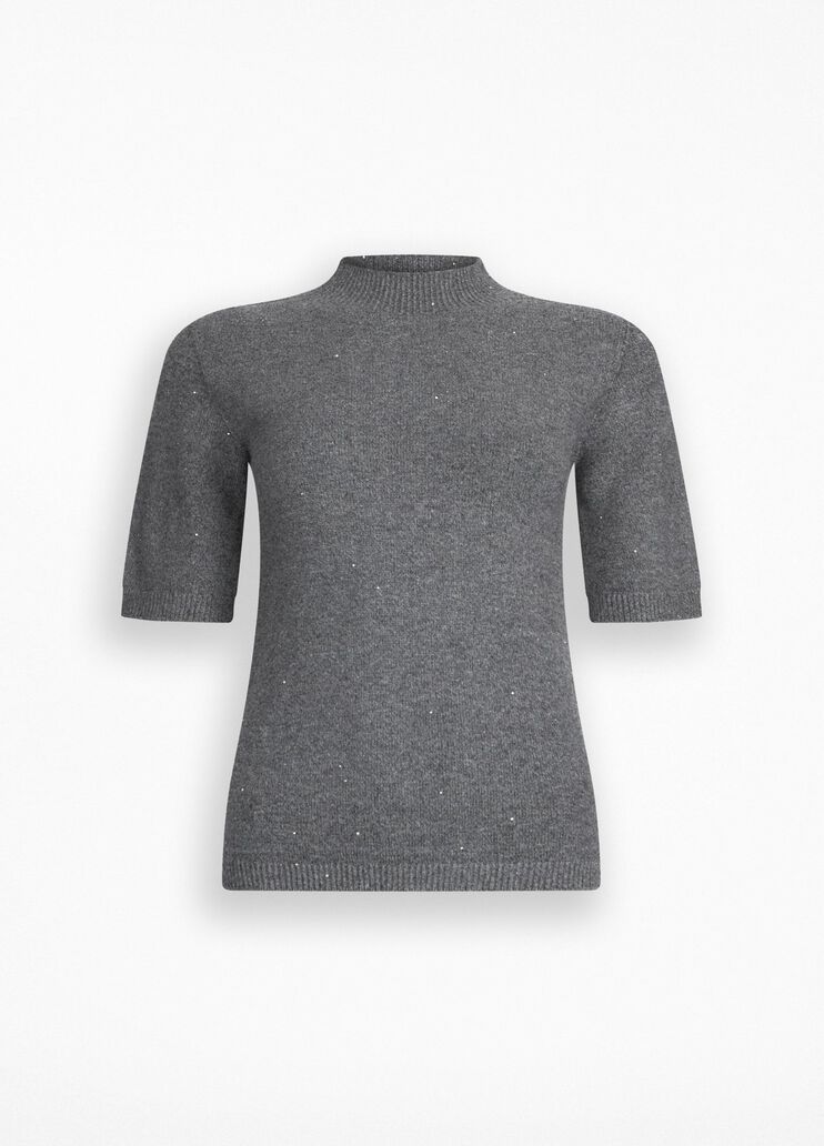 Top with micro-sequins grey Liu Jo - large image number 6