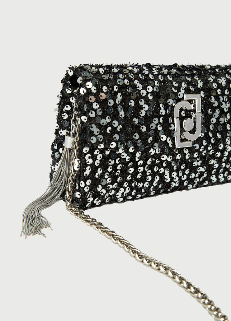Clutch with sequins  Silver Liu Jo - large image number 3