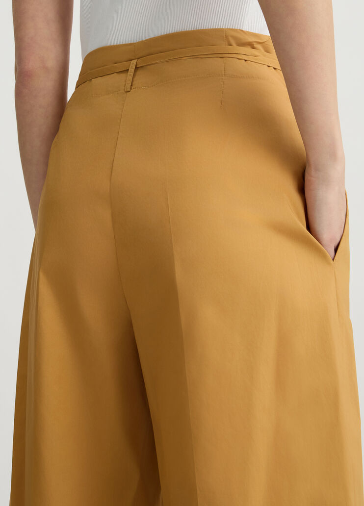 Mustard yellow trousers with belt caramel Liu Jo - large image number 4 Mustard yellow trousers with belt caramel Liu Jo - large image number 4