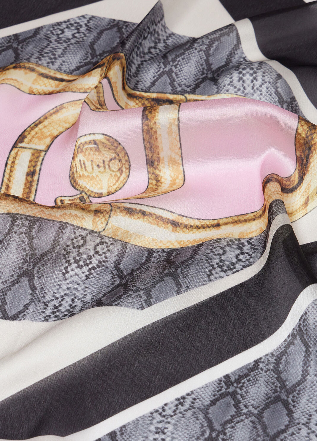 Tuch mit Print Schwarz Liu Jo - large image number 3