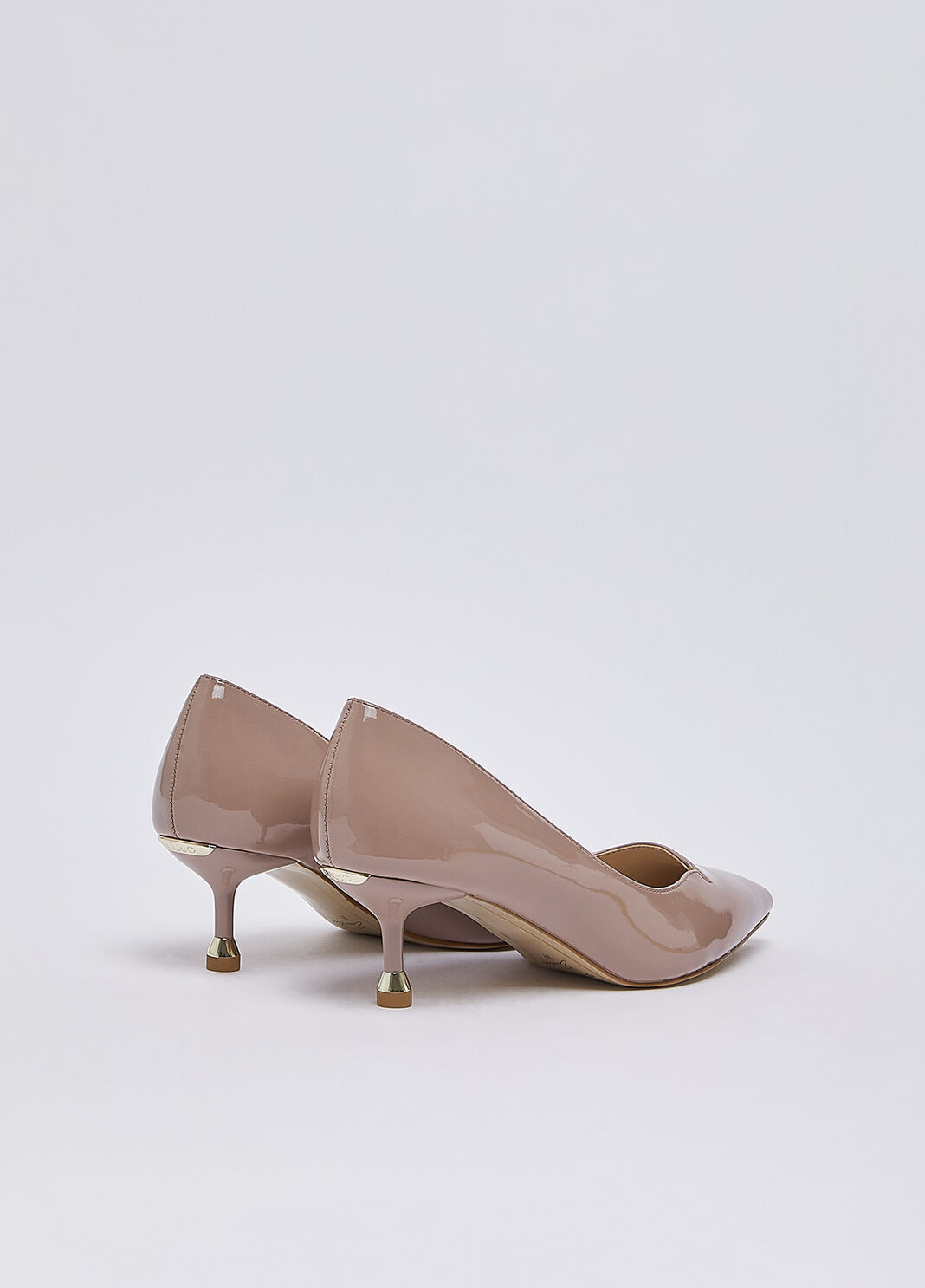 Pumps in patent leather with heel low nude Liu Jo - large image number 2