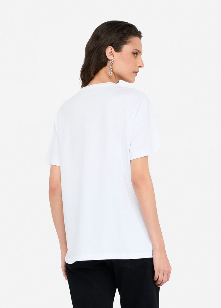 Cotton T-shirt with print white Liu Jo - large image number 1 Cotton T-shirt with print white Liu Jo - large image number 1