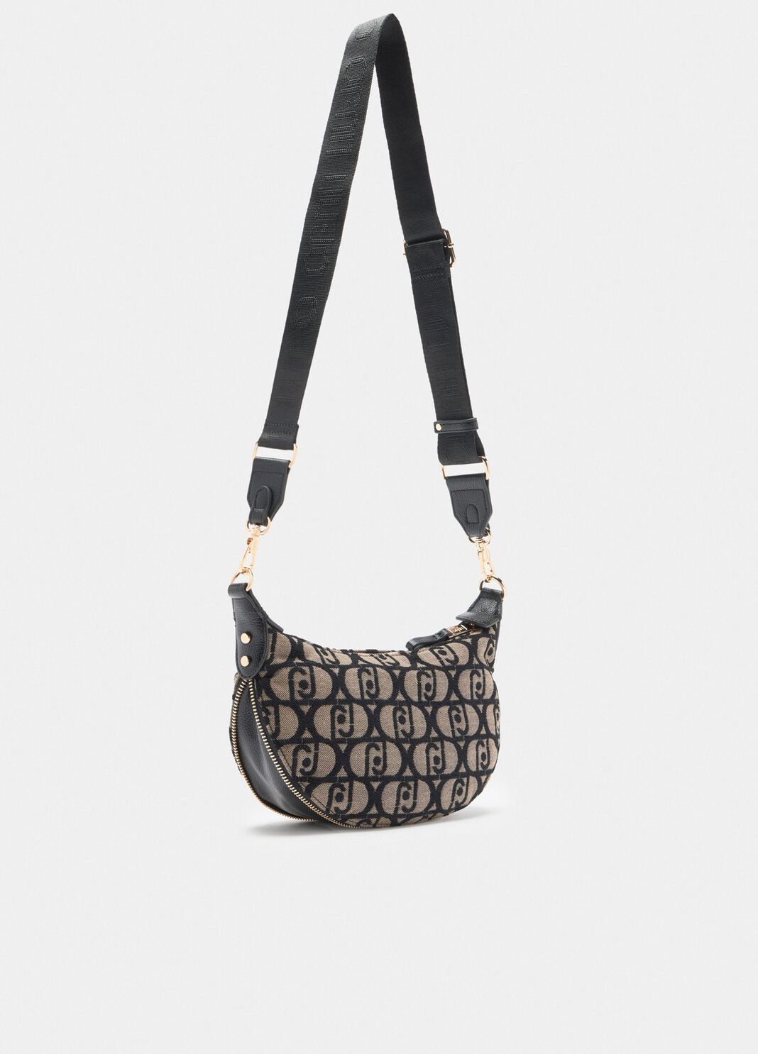 Borsa a spalla piccola jacquard tabacco Liu Jo - large image number 1