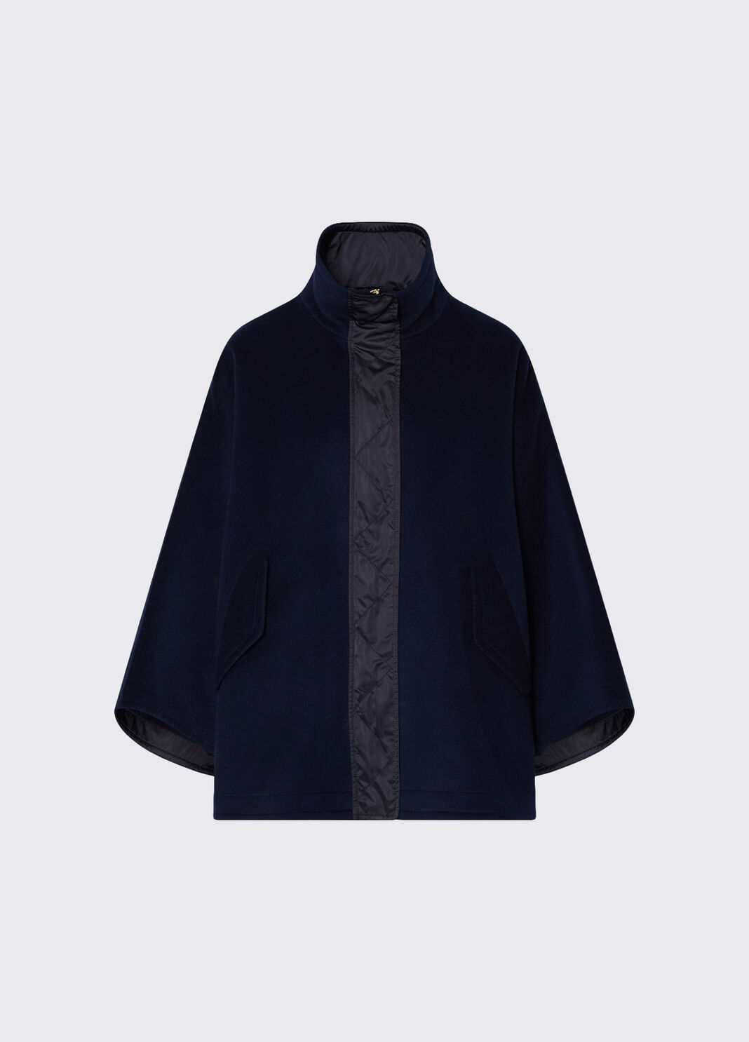 Capa kimono en lana azul oscuro Liu Jo - large image number 6