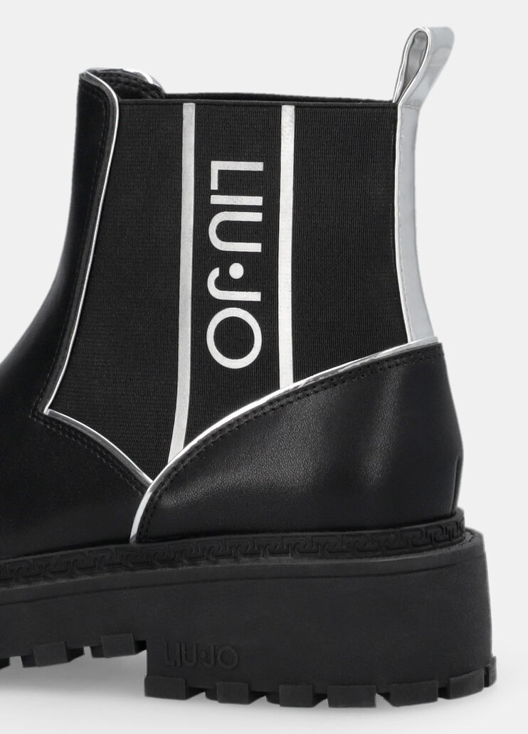 Leather beatles ankle boots black Liu Jo - large image number 6