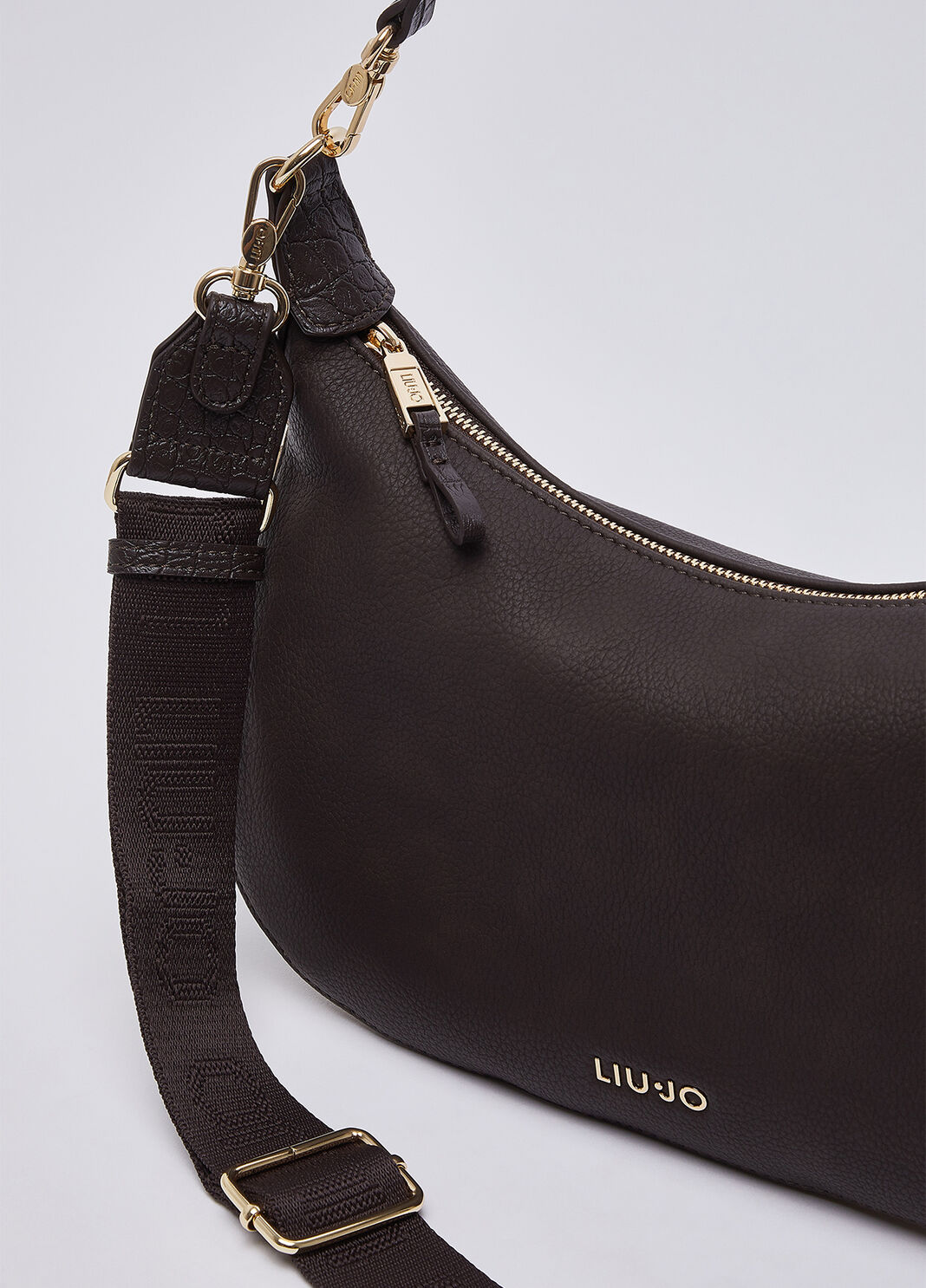 Sac hobo moyen marron fonc&eacute; Liu Jo - large image number 5
