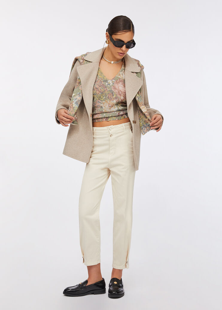 Manteau en laine avec ceinture beige Liu Jo - large image number 5