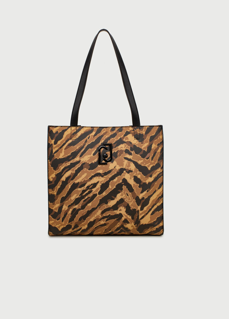 Shopping bag with logo Brown Liu Jo - large image number 0 Shopping bag with logo Brown Liu Jo - large image number 0