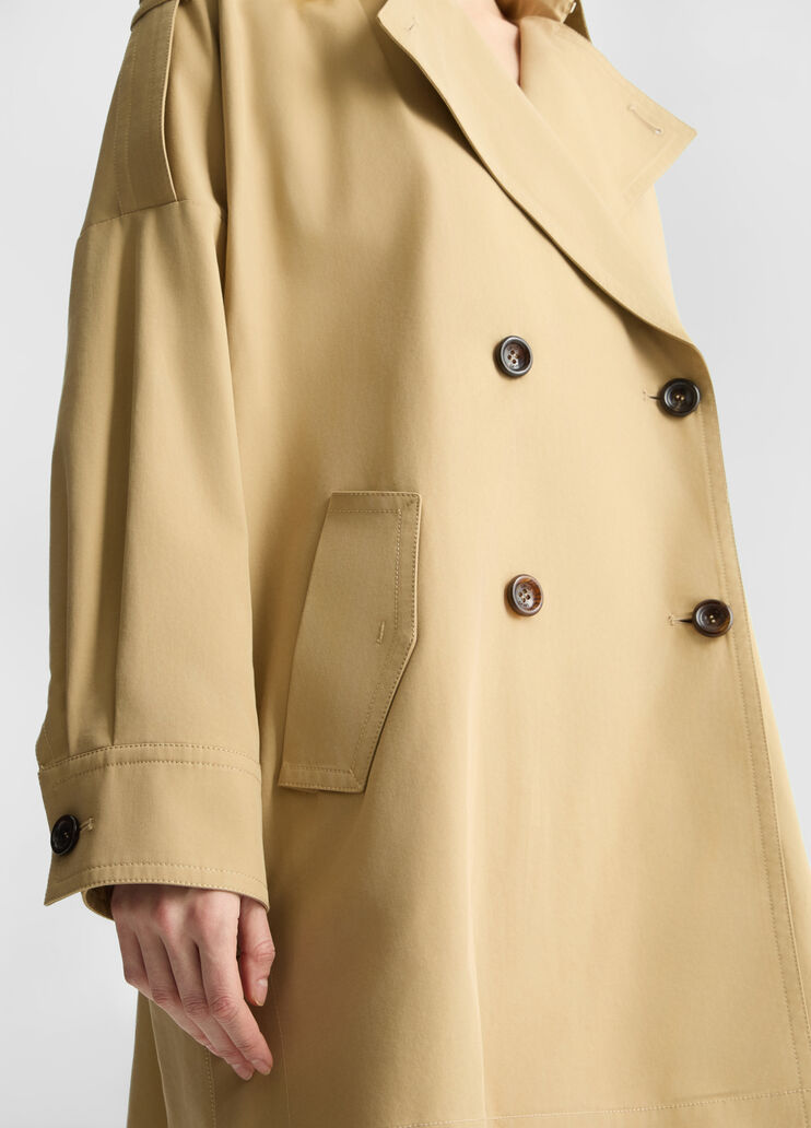 Beige gabardine trench coat beige Liu Jo - large image number 2 Beige gabardine trench coat beige Liu Jo - large image number 2