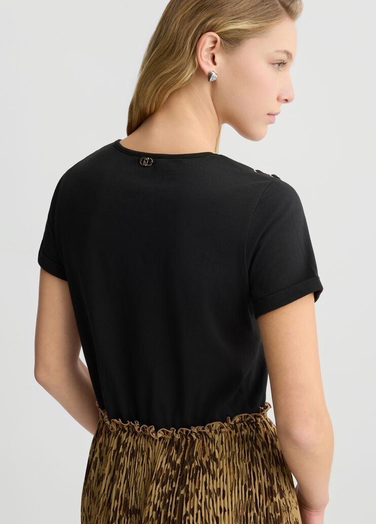 Dress with animal print black Liu Jo - large image number 4 Dress with animal print black Liu Jo - large image number 4