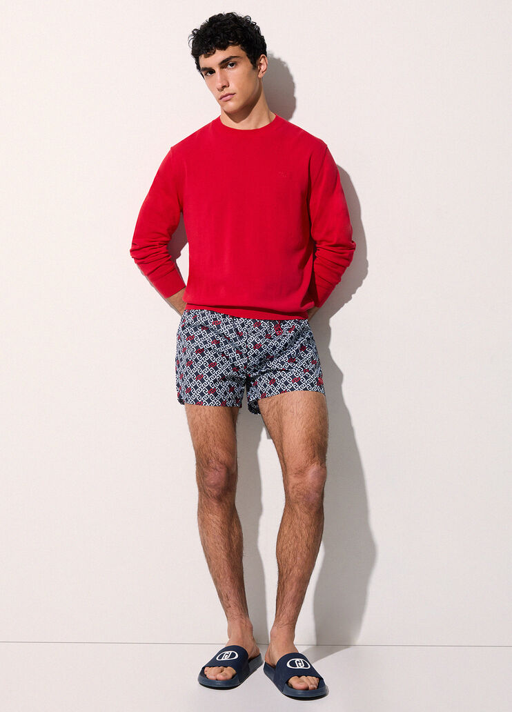 Pull en cr&ecirc;pe de coton rouge Liu Jo - medium