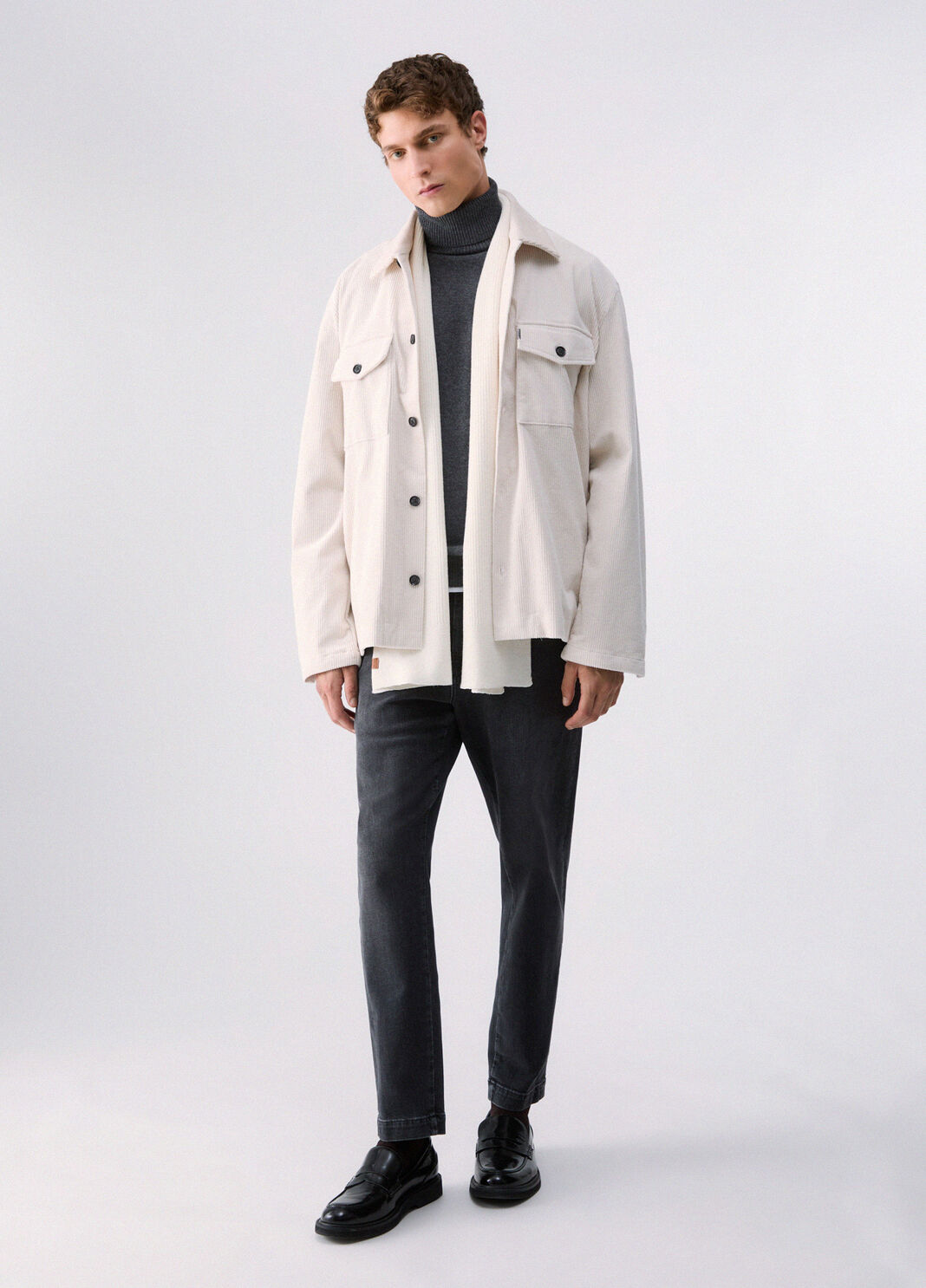 Veste Surchemise en Velours blanc Liu Jo - large image number 5