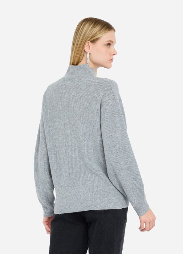 Maglione in lana e cashmere grigio Liu Jo - large image number 1