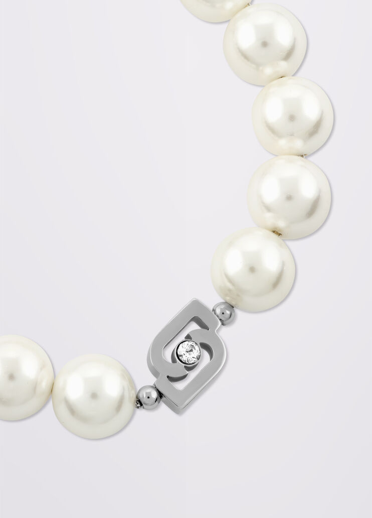 Bracelet with maxi jewelled pearls silver/pearl colour Liu Jo - large image number 1 Bracelet with maxi jewelled pearls silver/pearl colour Liu Jo - large image number 1